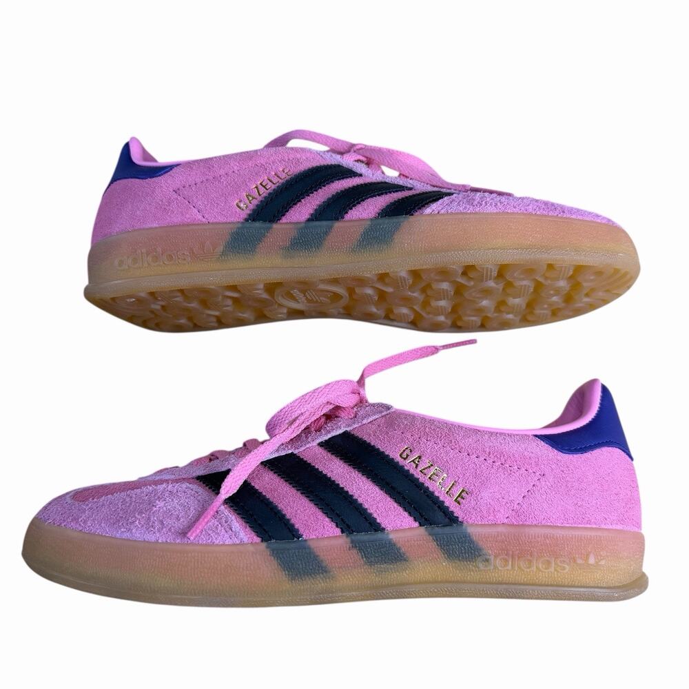adidas Originals Gazelle Indoor W Bliss Pink Purple Gum Women Sz 6 Shoe IE7002 - Picture 9 of 12